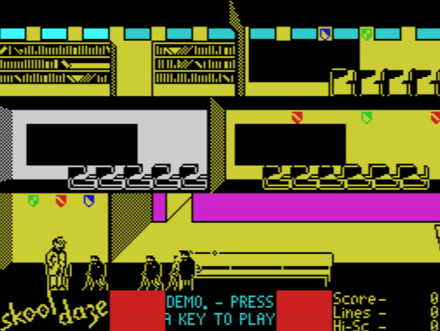 Skool Daze.. a true classic! (screenshot by Old School Game Blog)